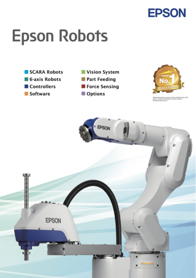 Epson robotok – teljes kínálat, katalógus borító